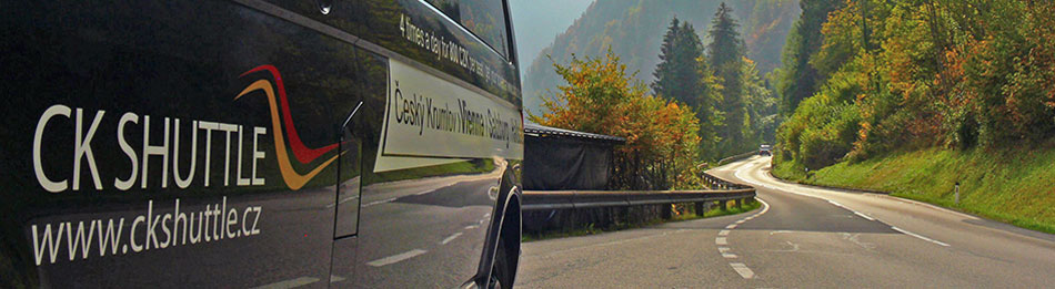 Illustration: shuttle bus from Ljubljana to Cesky Krumlov